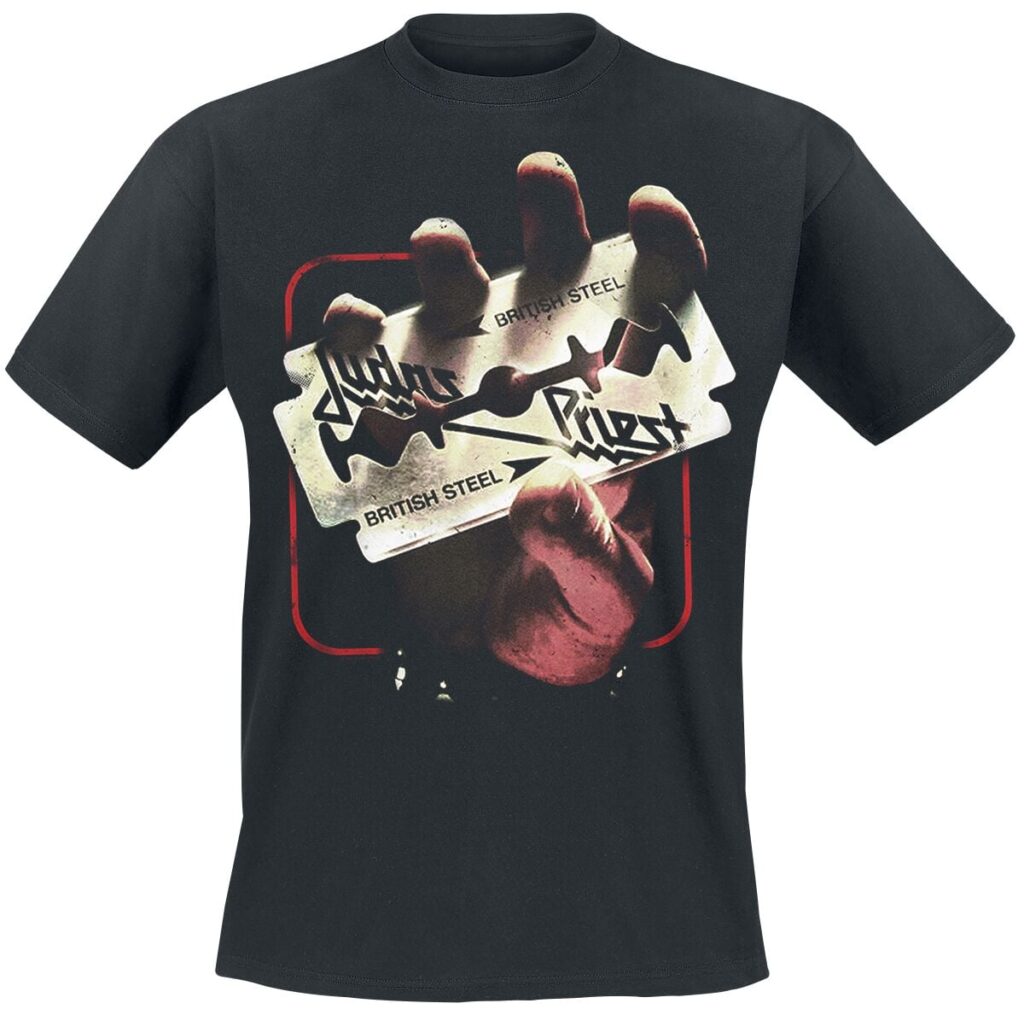 Judas Priest British Steel 50HMY Tour T-shirt black