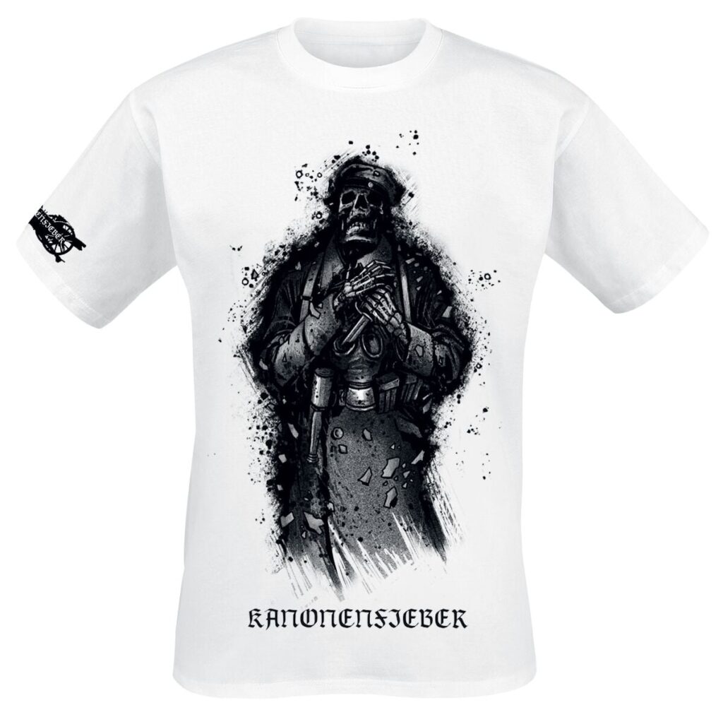 Kanonenfieber Soldatengrab T-shirt white