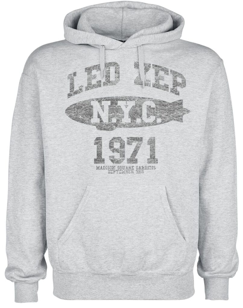 Led Zeppelin LZ College Hoodie grey