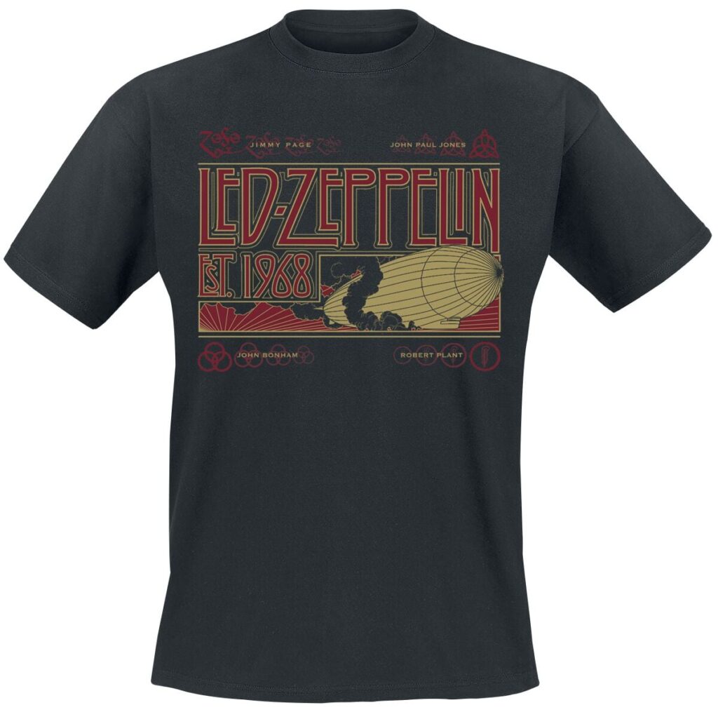 Led Zeppelin Zeppelin & Smoke T-shirt black