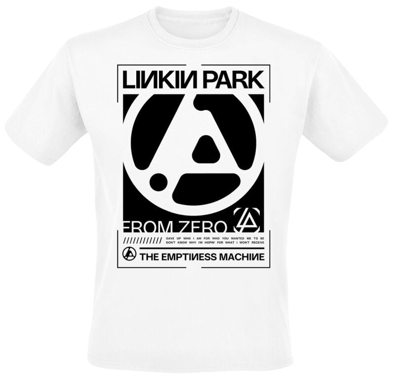Linkin Park From Zero The Emptiness Block T-shirt white