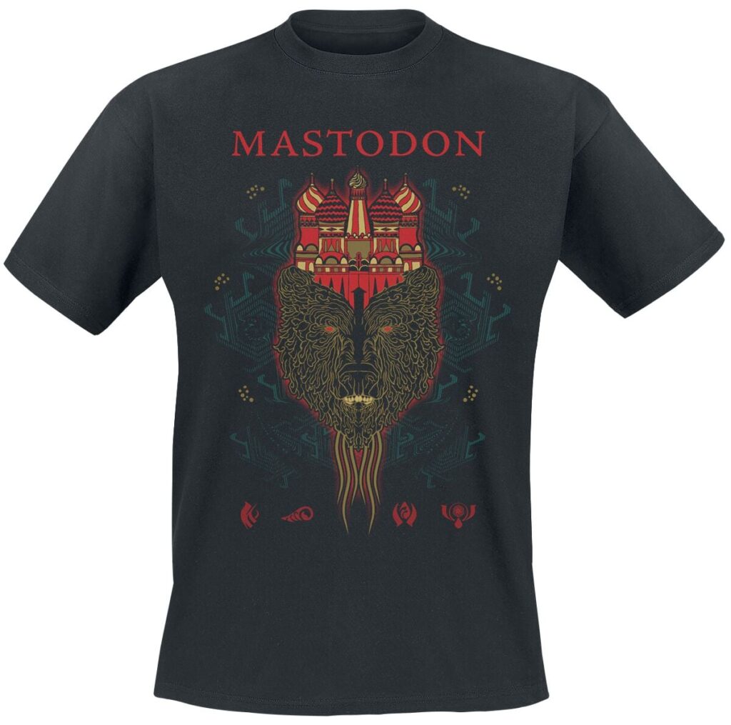 Mastodon Onion Dome Bear T-shirt black