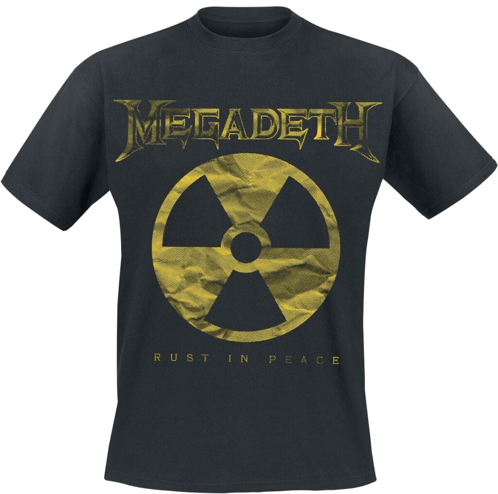 Megadeth Large Rip Nuclear Logo T-shirt black