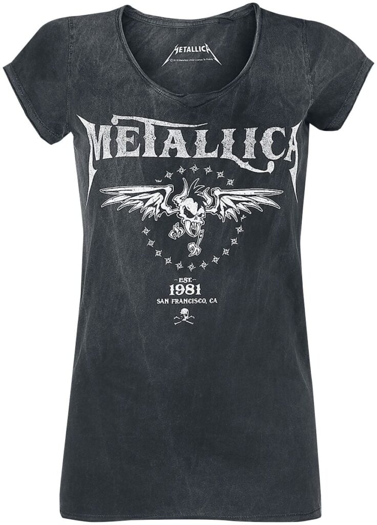 Metallica Biker T-shirt black grey