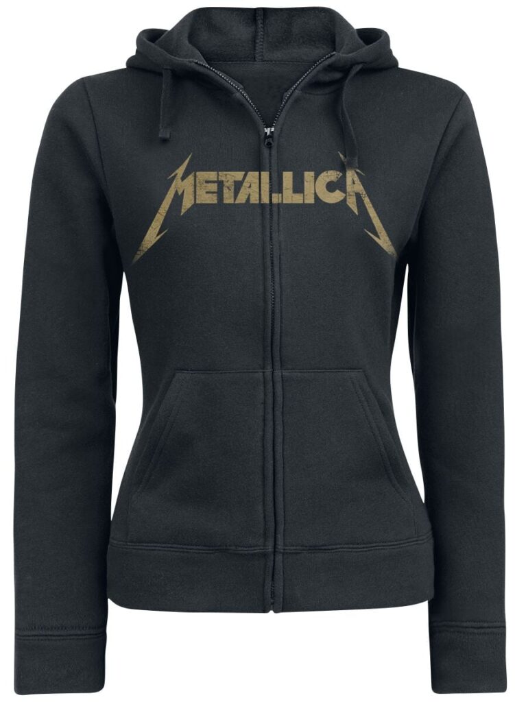 Metallica Hetfield Iron Cross Guitar Hoodie Jacket black