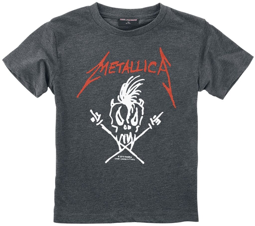 Metallica Metal-Kids - Scary Guy T-Shirt mottled anthracite