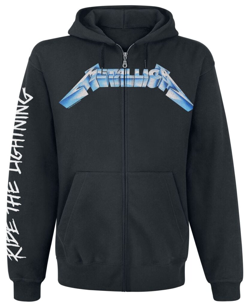 Metallica Ride The Lightning Hoodie Jacket black