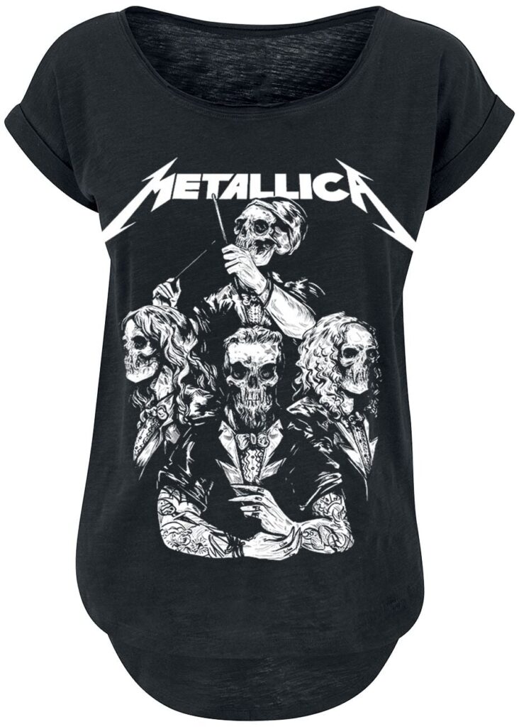 Metallica S&M2 Skull Tux T-shirt black