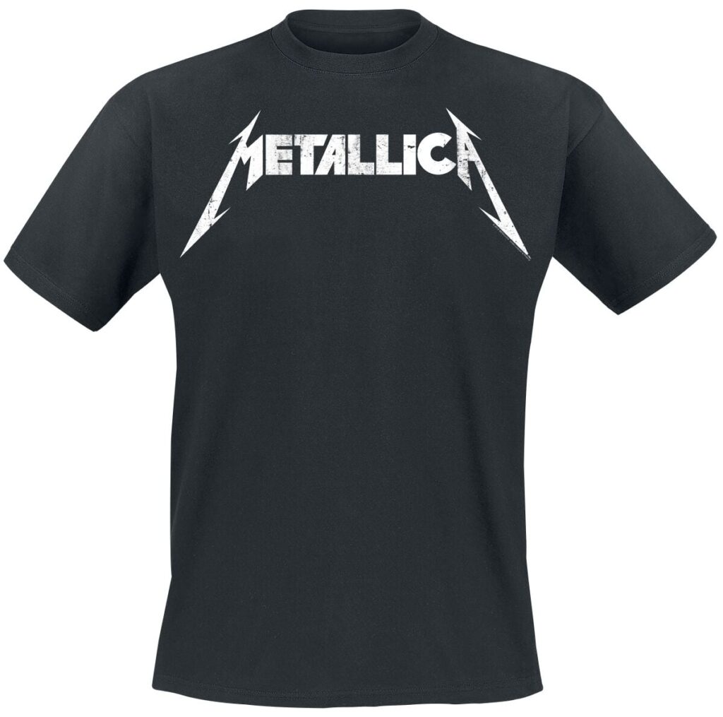 Metallica Textured Logo T-shirt black