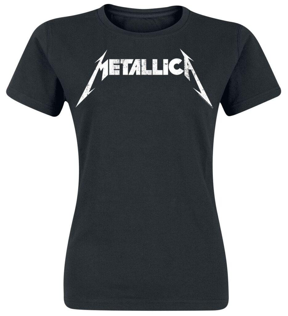 Metallica Textured Logo T-shirt black