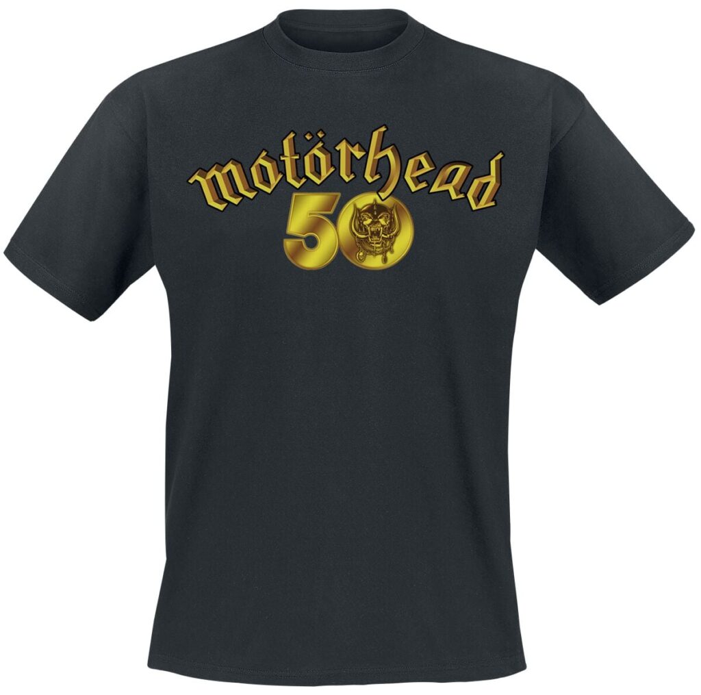 Motörhead 50th Anniversary Gold Logo T-shirt black