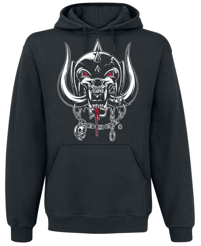 Motörhead Cross Swords England Crest Hoodie black