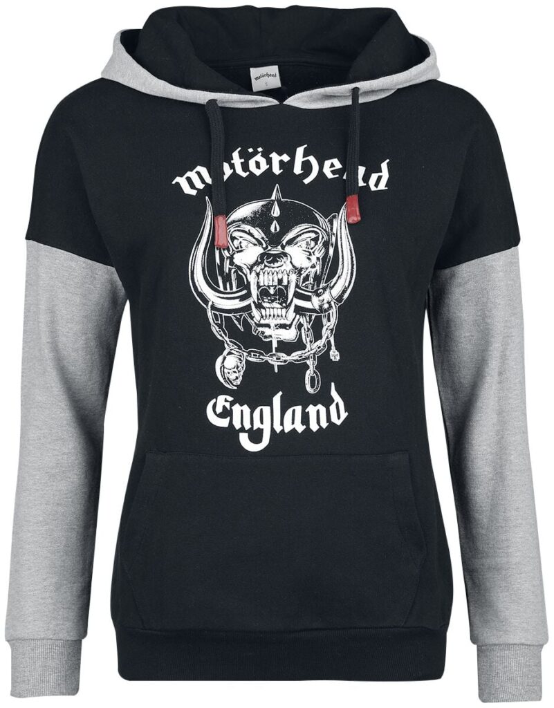 Motörhead England Hoodie black mottled grey