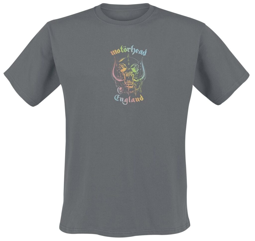 Motörhead England Rainbow T-shirt charcoal