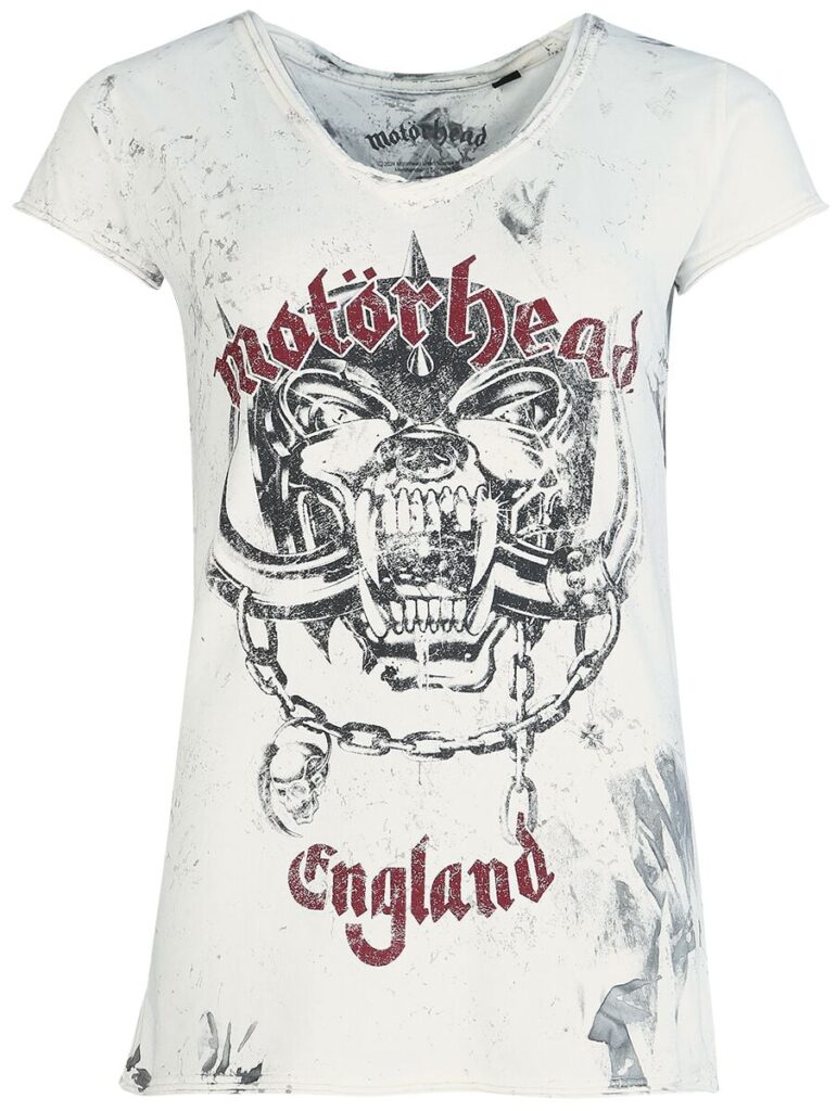 Motörhead Logo England T-shirt white grey