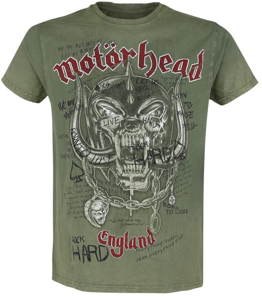 Motörhead Quotes T-shirt khaki