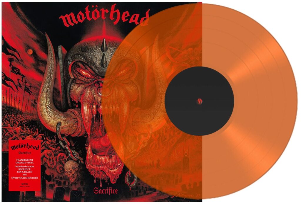 Motörhead Sacrifice LP coloured