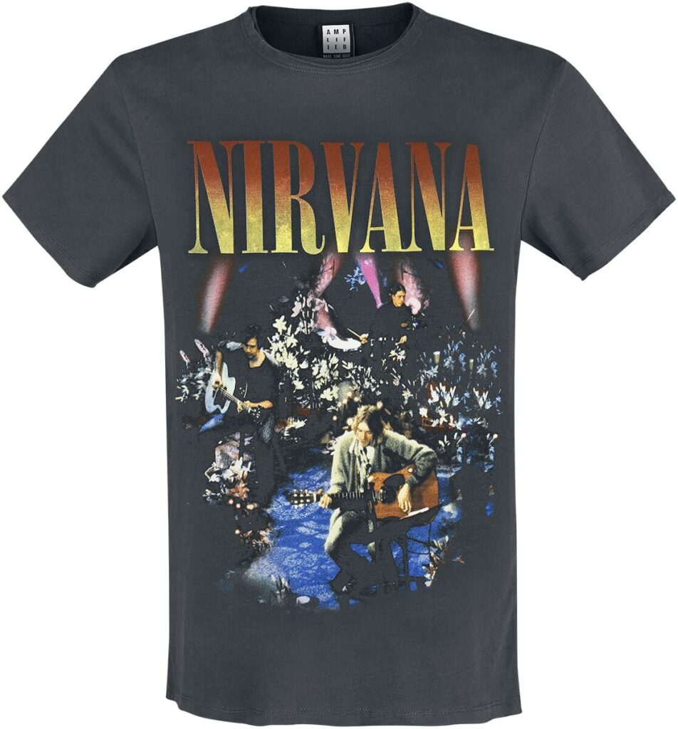 Nirvana Amplified Collection - Unplugged In New York T-shirt charcoal