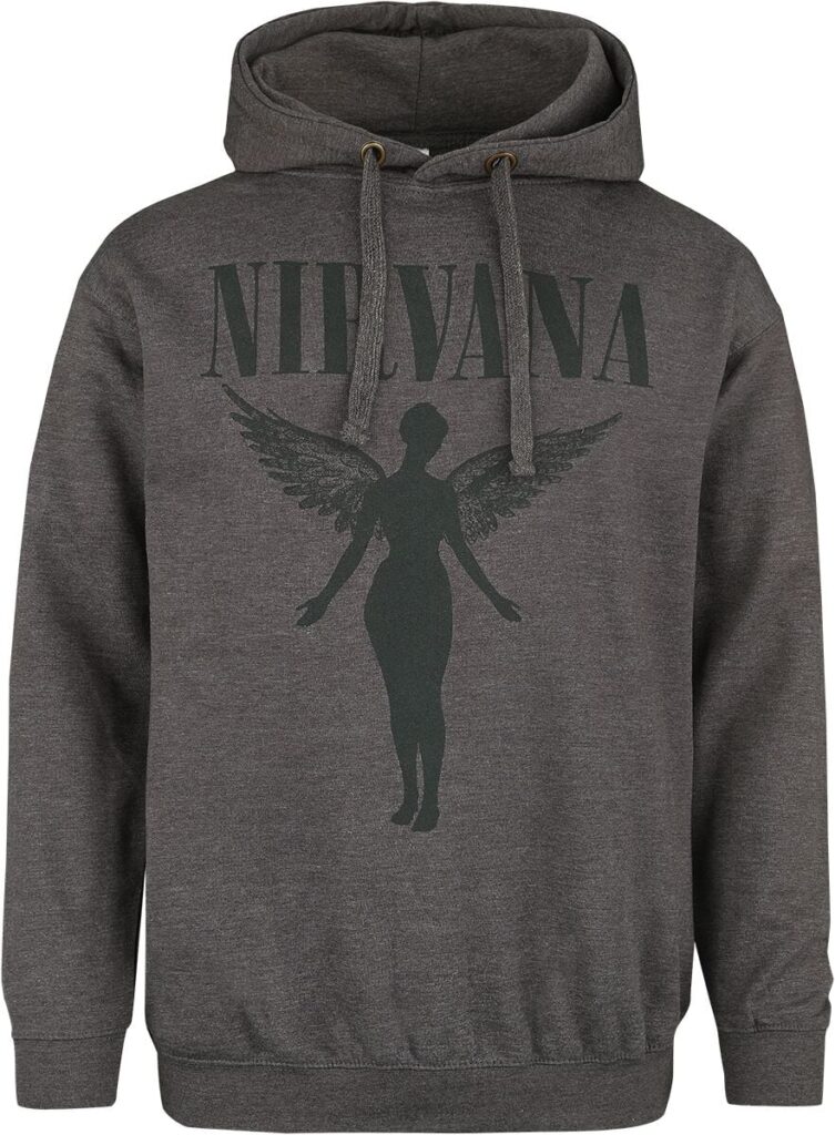 Nirvana Angel Hoodie charcoal
