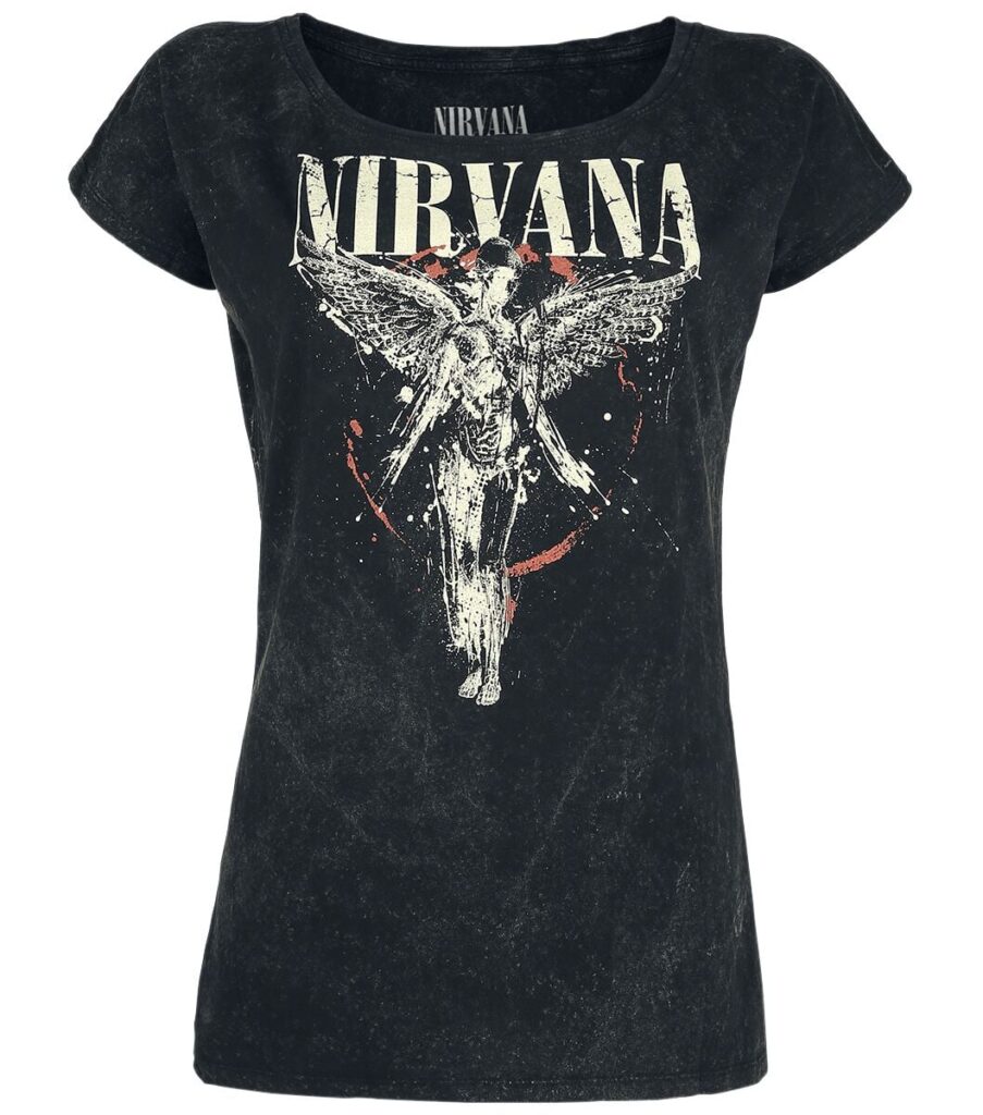 Nirvana Angel T-shirt charcoal