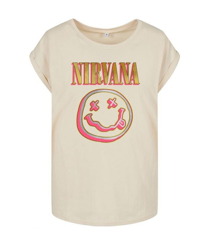 Nirvana Coloured Logo T-shirt sand