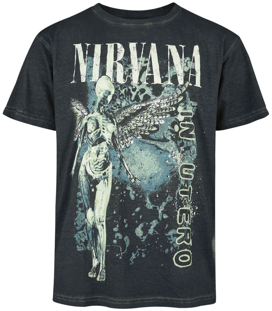 Nirvana In Utero Vertical T-shirt black