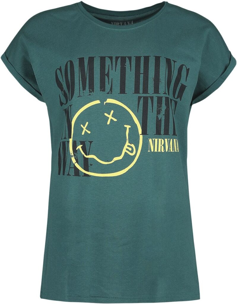 Nirvana Something In The Way T-shirt blue