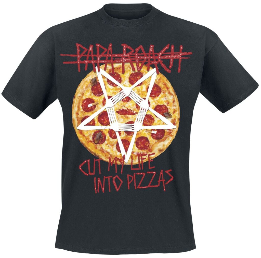 Papa Roach Pizza T-shirt black