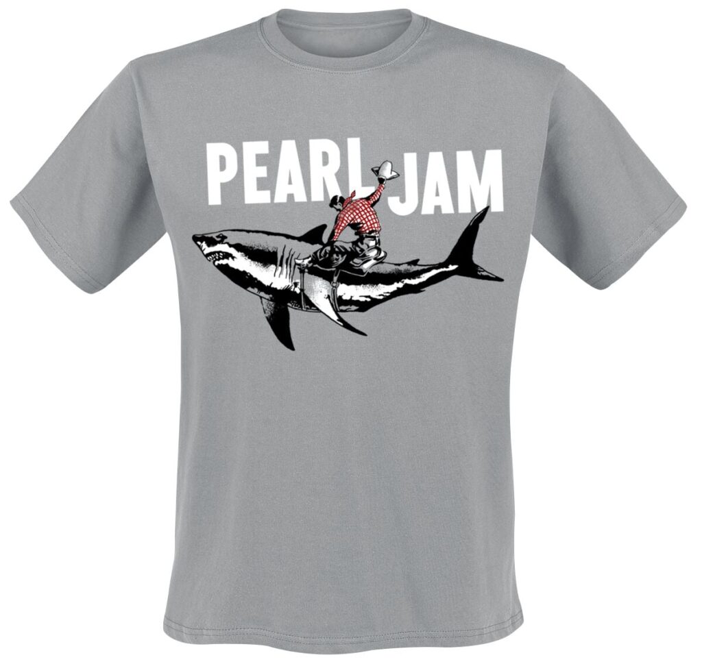 Pearl Jam Shark Cowboy T-shirt grey