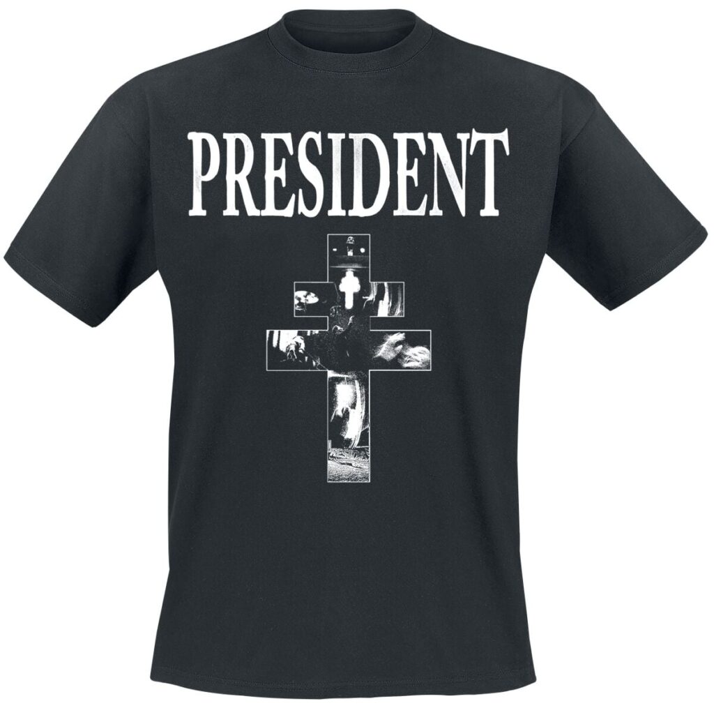 President Angel Wings Lyrics T-shirt black