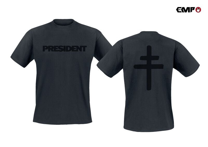 President Black Cross T-shirt black