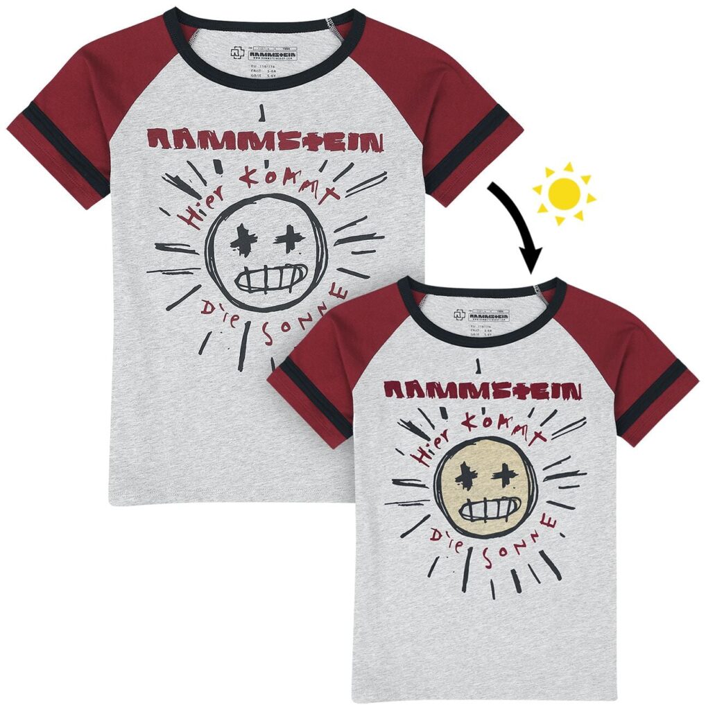 Rammstein Kids - Sonne T-Shirt grey red