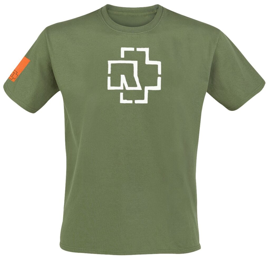 Rammstein Logo T-shirt olive