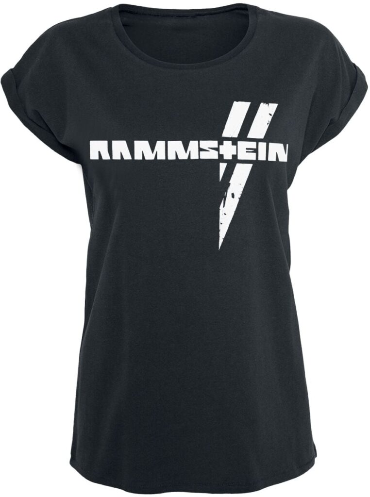 Rammstein Weiße Balken T-shirt black