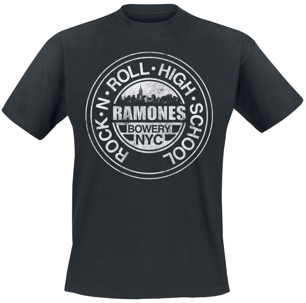 Ramones Bowery NYC T-shirt black