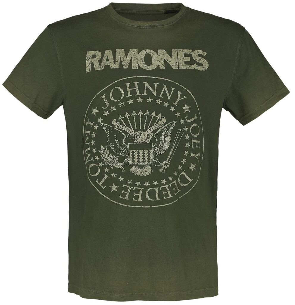 Ramones Crest T-shirt green