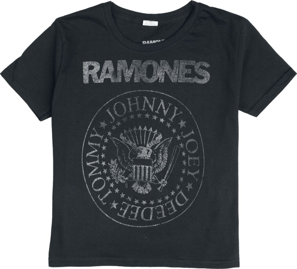 Ramones Kids - Seal Hey Ho Lets Go Backprint T-Shirt black