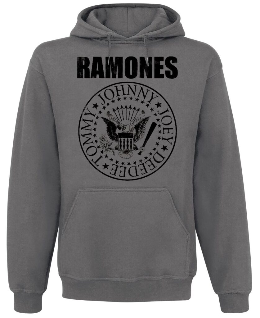 Ramones Seal Hoodie charcoal