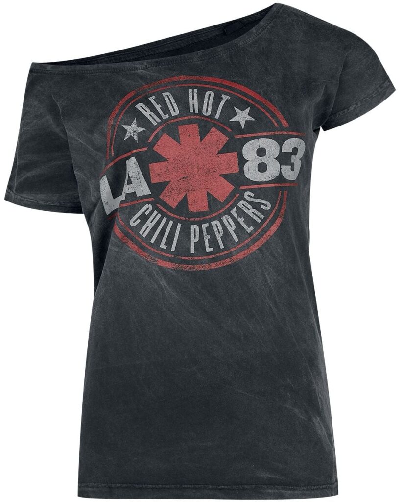 Red Hot Chili Peppers Distressed Logo T-shirt black