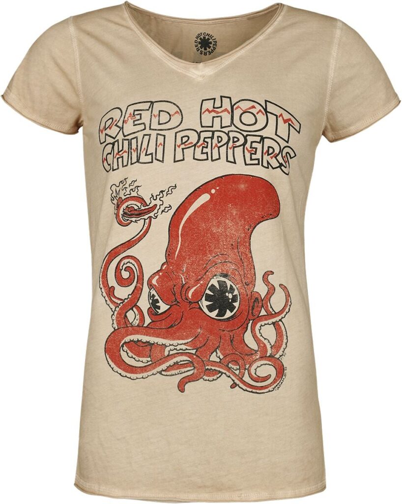 Red Hot Chili Peppers Squid T-shirt beige