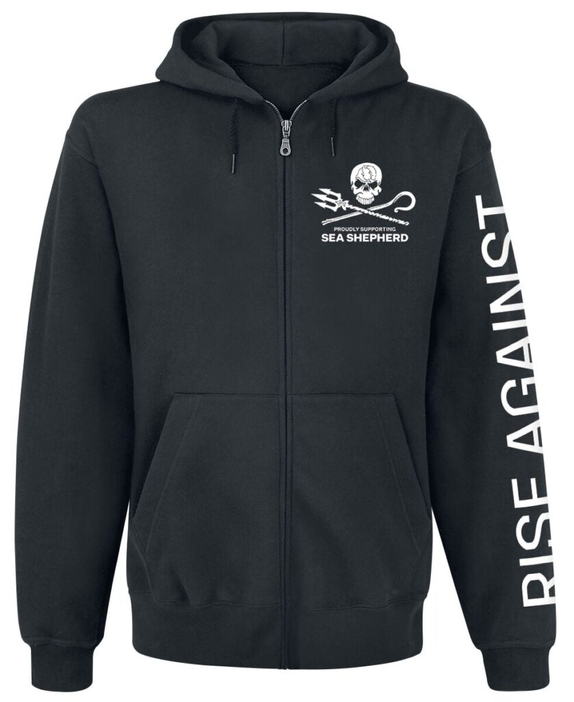 Rise Against Sea Shepherd Cooperation - Our Precious Time Is Running Out Hoodie black