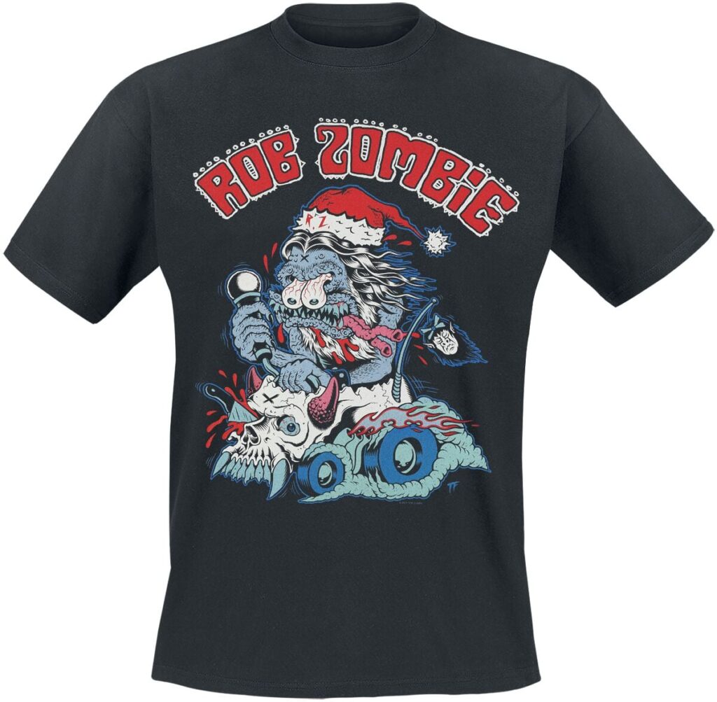 Rob Zombie Santa Freak T-shirt black
