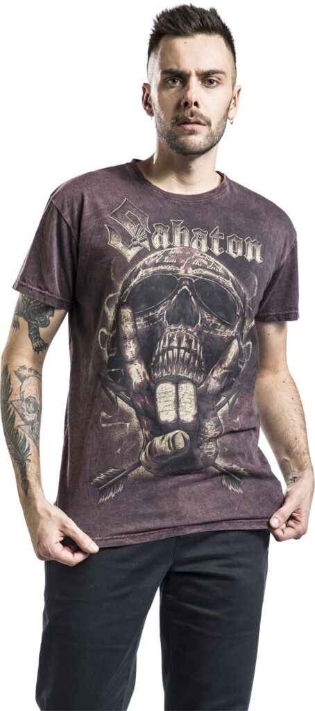 Sabaton Come Touch My Metal Machine T-shirt rust