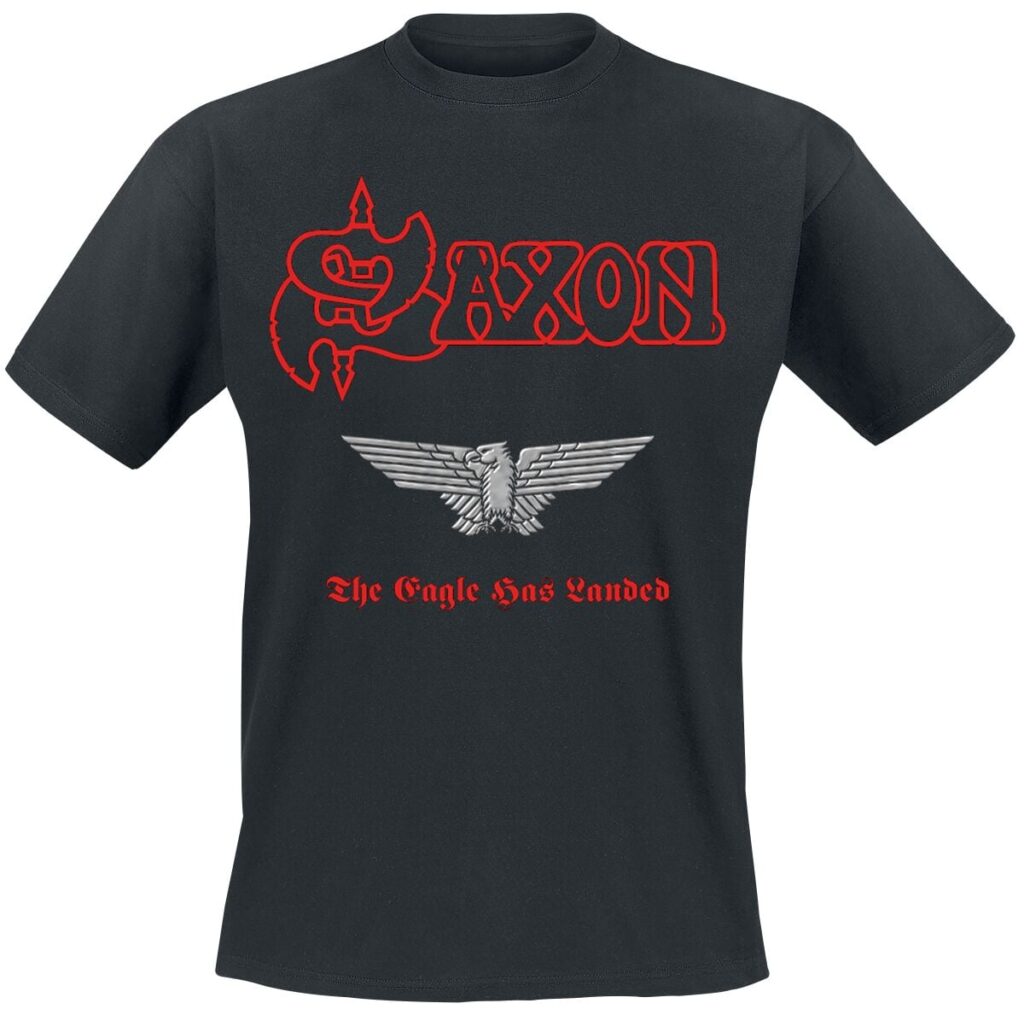 Saxon The Eagle Has Landed T-shirt black