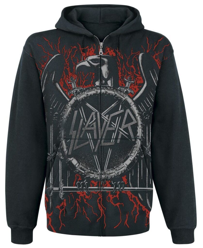 Slayer Black Eagle Hoodie Jacket black