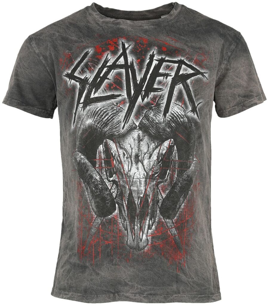 Slayer Mongo Logo T-shirt charcoal