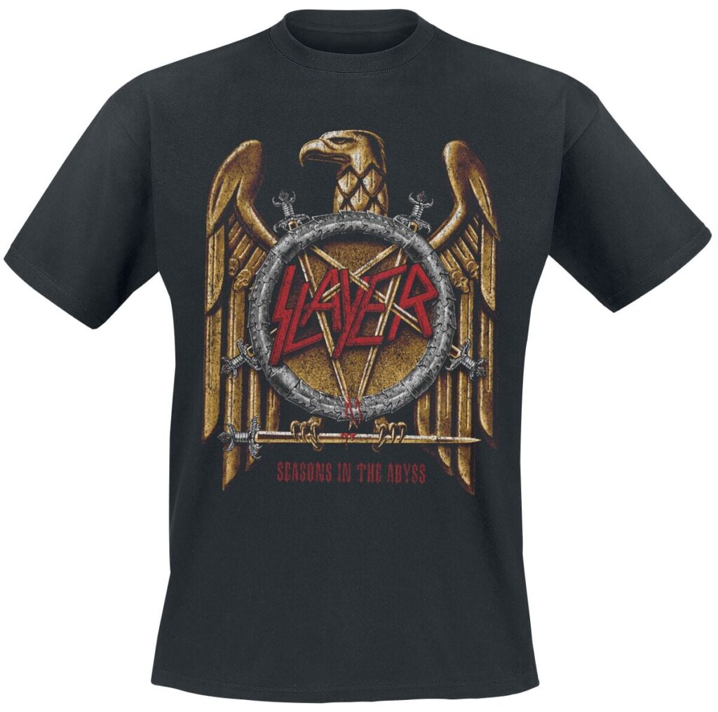 Slayer Seasons Gold Eagle T-shirt black