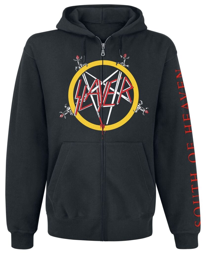 Slayer South Of Heaven Hoodie Jacket black