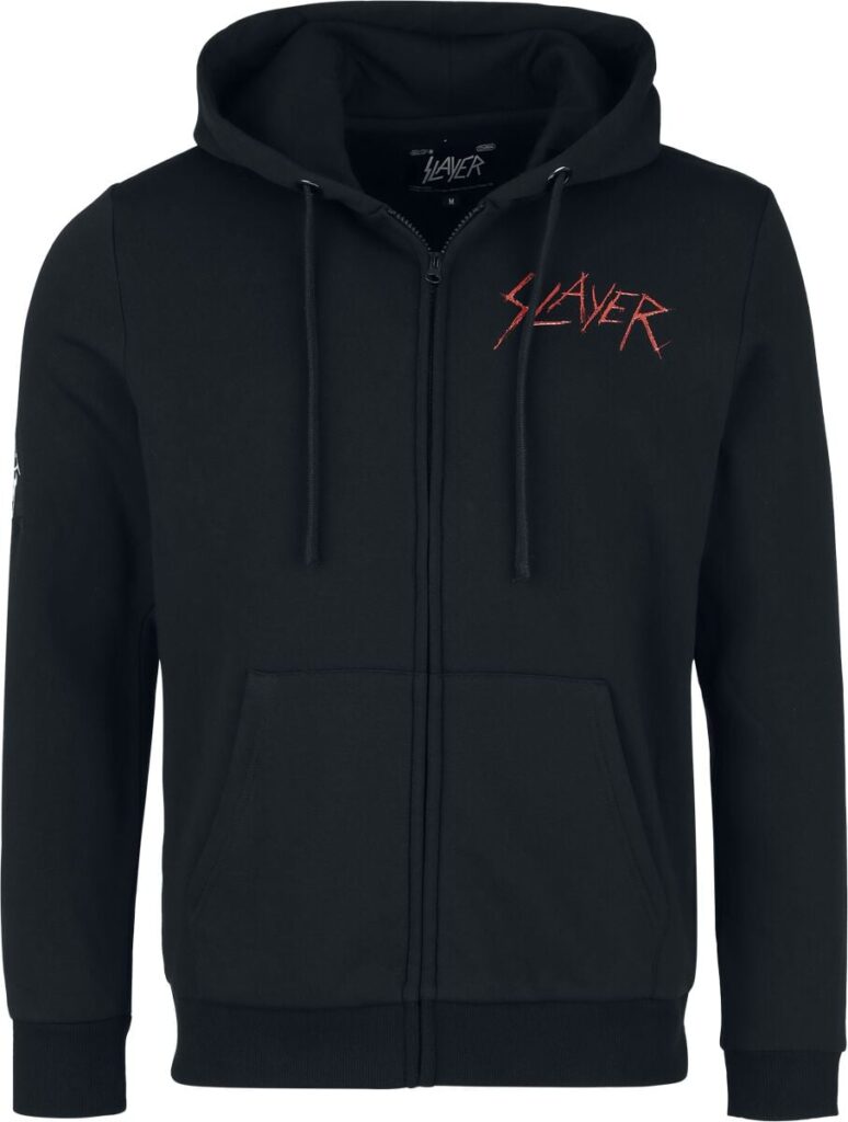 Slayer Sword Skull Hoodie Jacket black