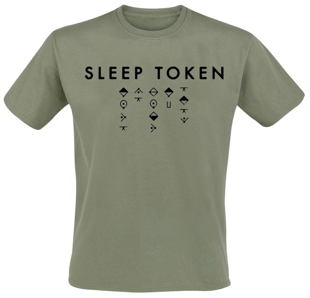 Sleep Token Alphabet 2 T-shirt green